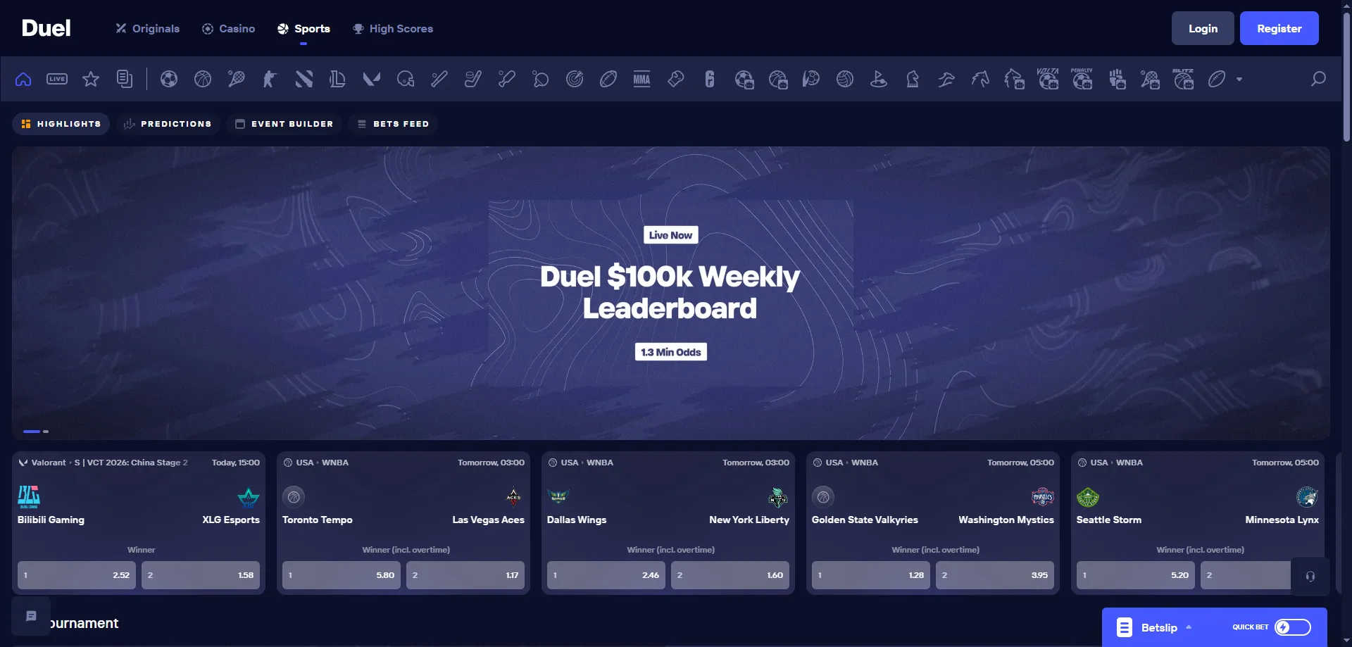 Promociones y sistema de rakeback en Duel Casino sin requisitos de apuesta