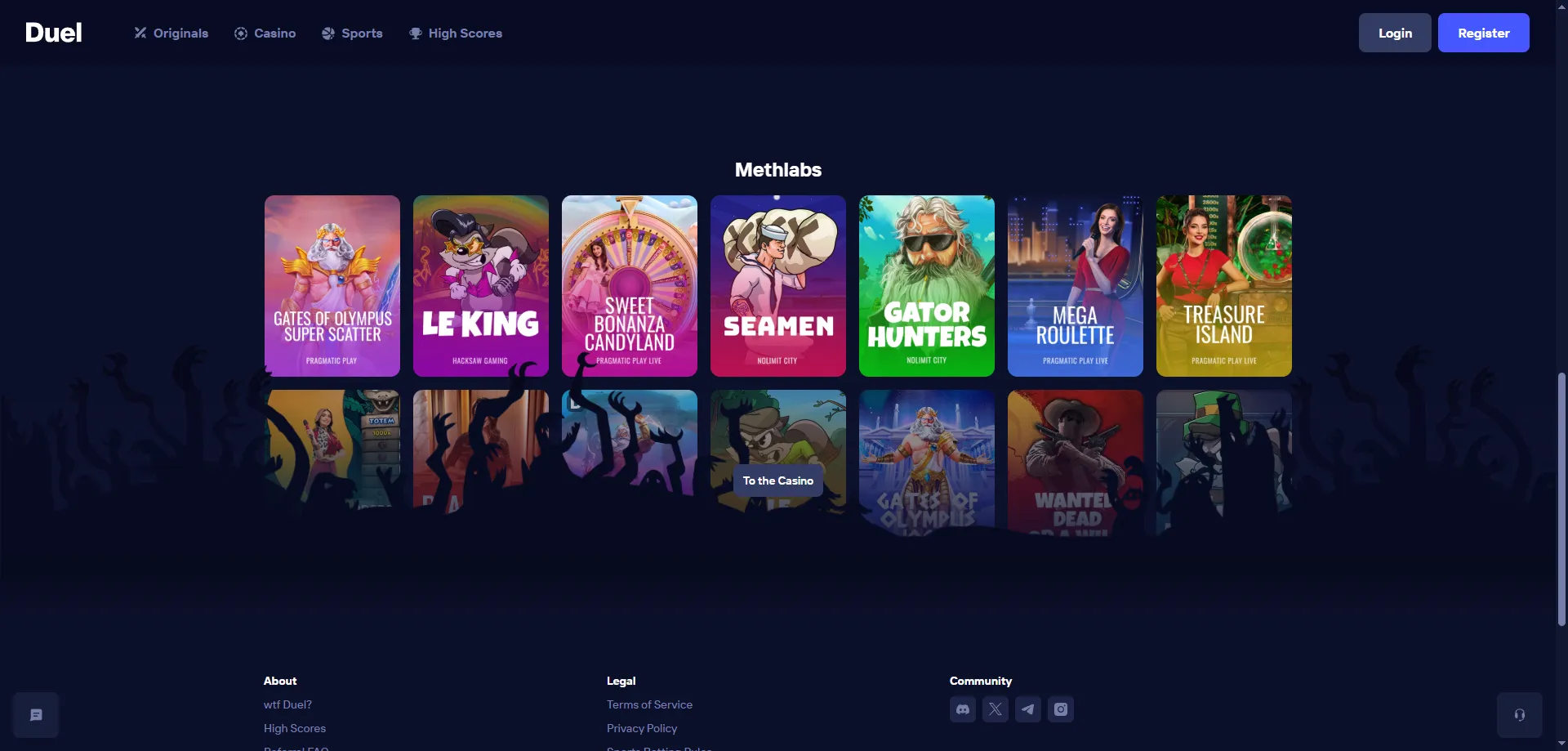 Tragamonedas en línea en Duel Casino — más de 5000 títulos disponibles