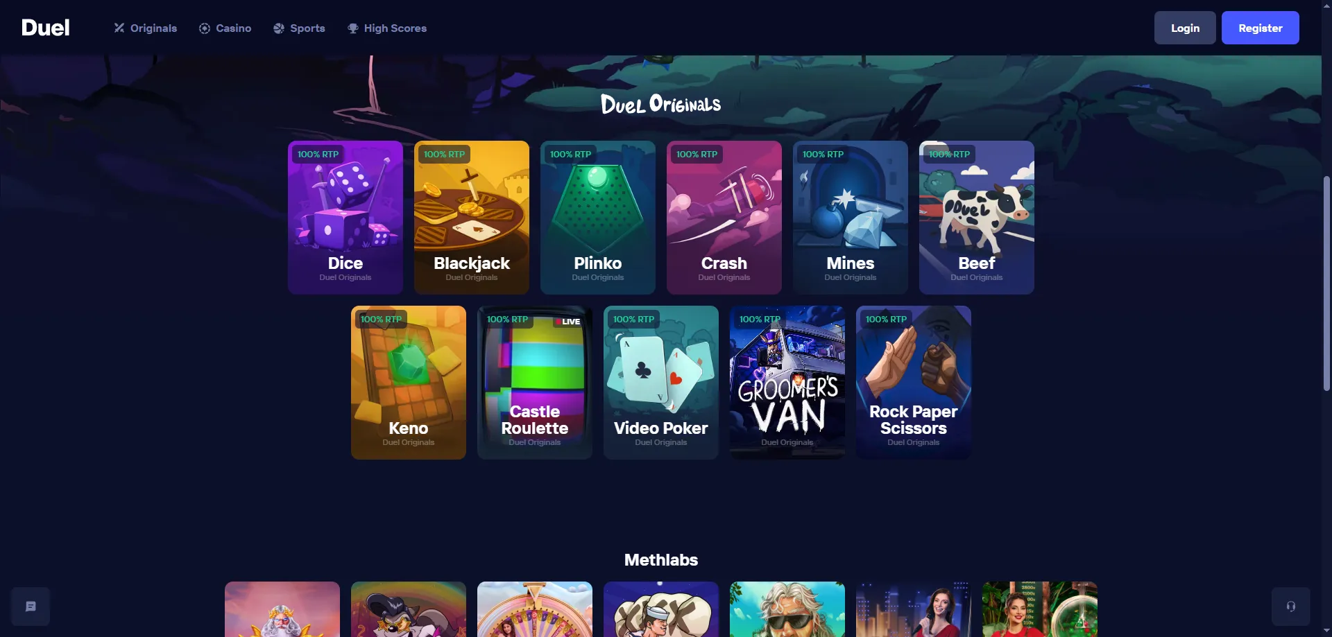 Métodos de pago cripto en Duel Casino — depósitos y retiros instantáneos